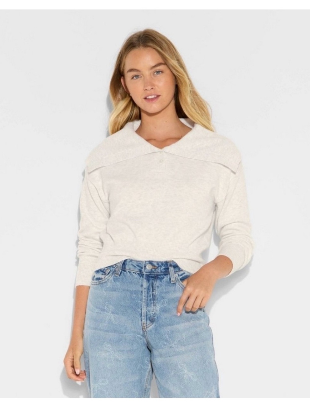 Wild Fable Target- Varley Knock- Off Pull- Over Sweater Top